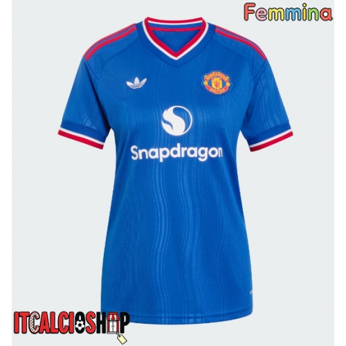 Manchester United Matthijs de Ligt #4 Seconda Maglia Femmina 2026-27 Manica Corta